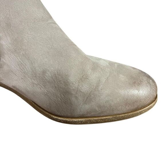 Vince Camuto Prestetta Womens Gray Chunky Heel Ankle Boots Booties Leather 7.5 - Picture 2 of 16